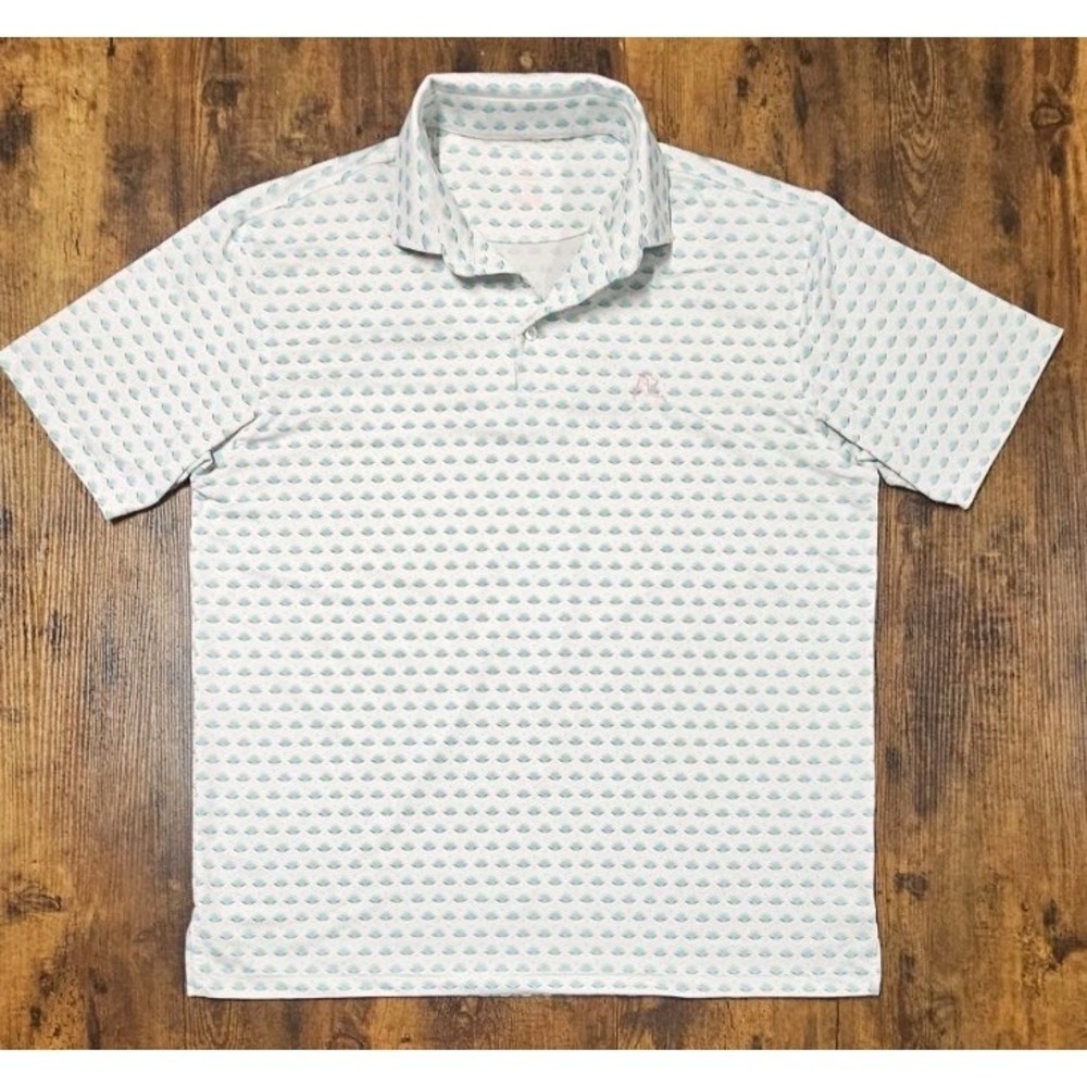 Rhoback Polo Shirt Men XL The Agave Performance Golf AOP Short Sleeve